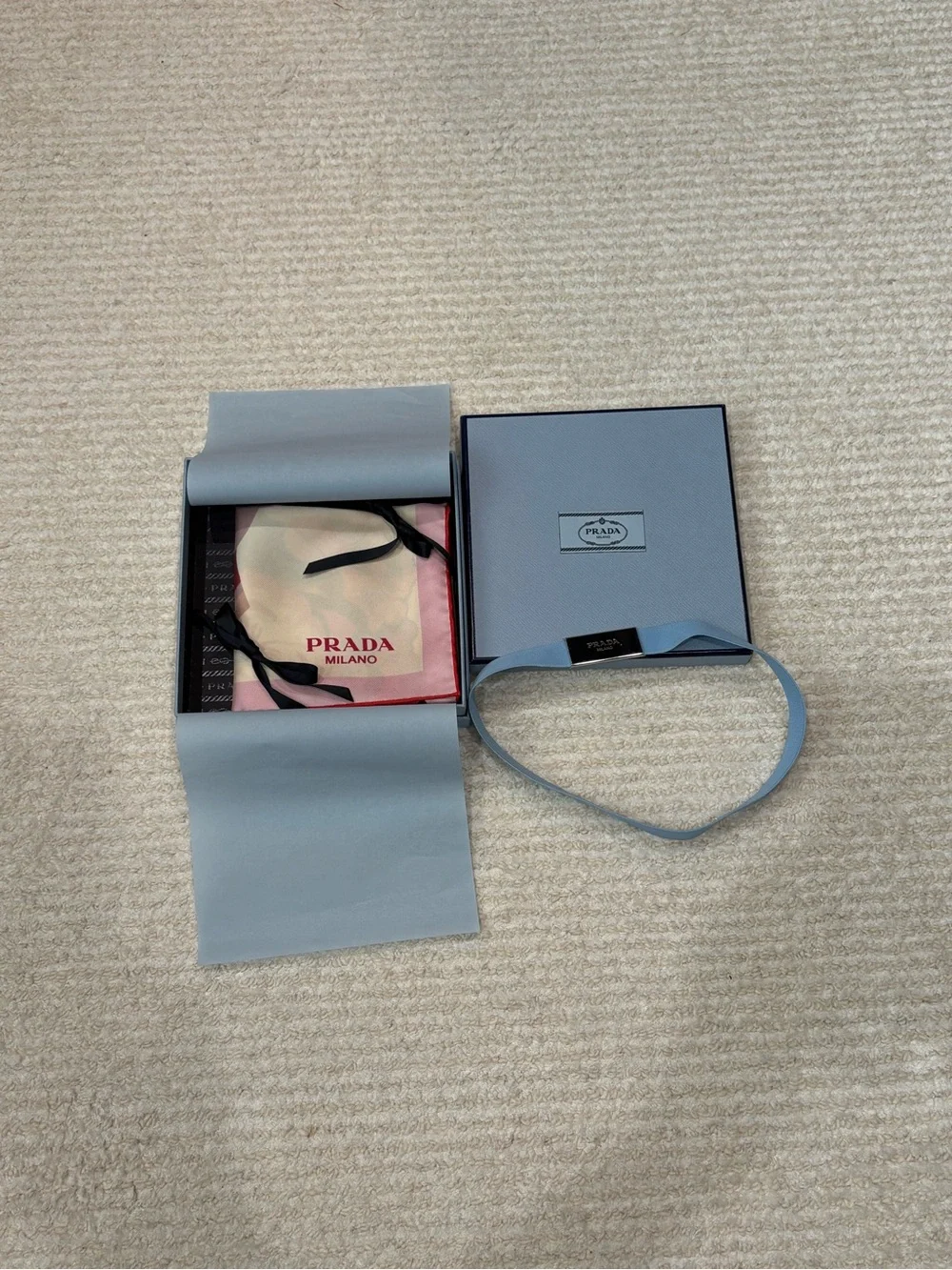 NWT Prada Silk Scarf Pink